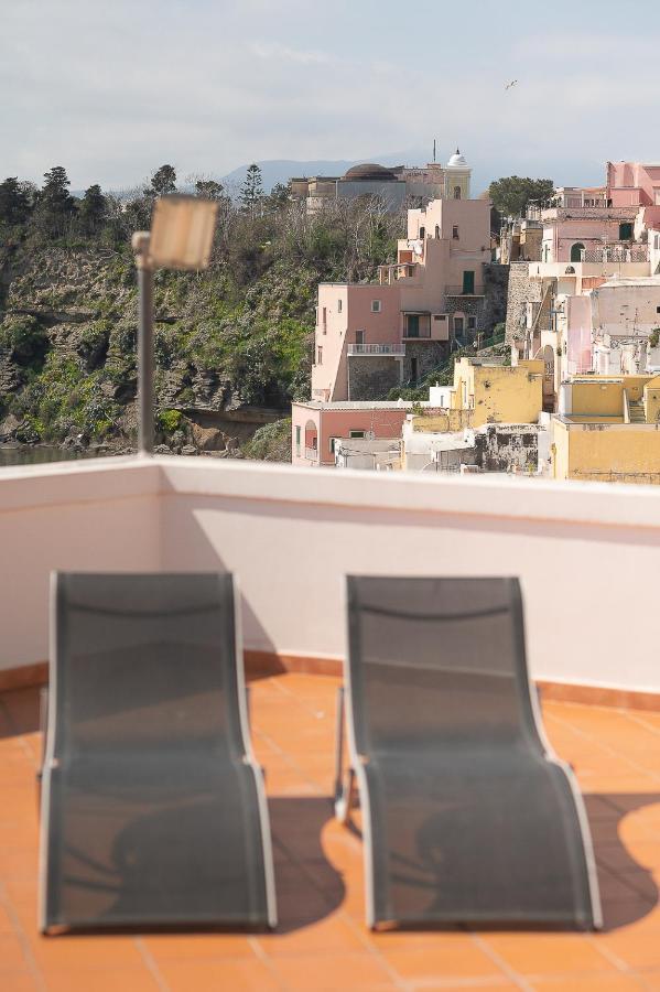 La Procidana House - Corricella Exlusive Terrace Villa Bagian luar foto